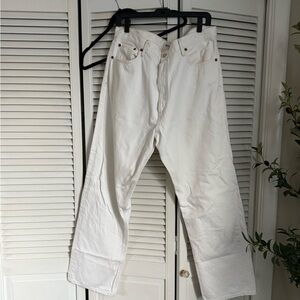 Agolde Off White 90’s pinch waist Jeans